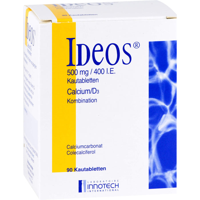 Ideos 500 mg/400 I.E. kohlpharma Kautabletten, 90 St KTA