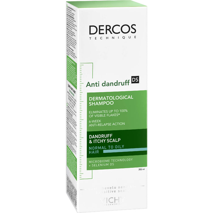 VICHY Dercos Anti-Schuppen DS Intensiv-Shampoo bei Juckreiz, 200 ml Shampoo