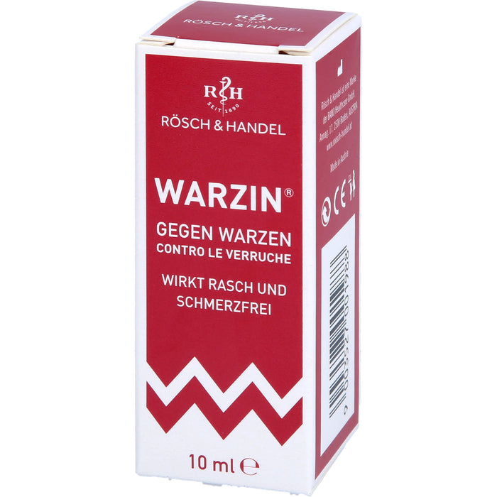 RÖSCH & HANDEL Warzin Tinktur gegen Warzen, 10 ml Lösung