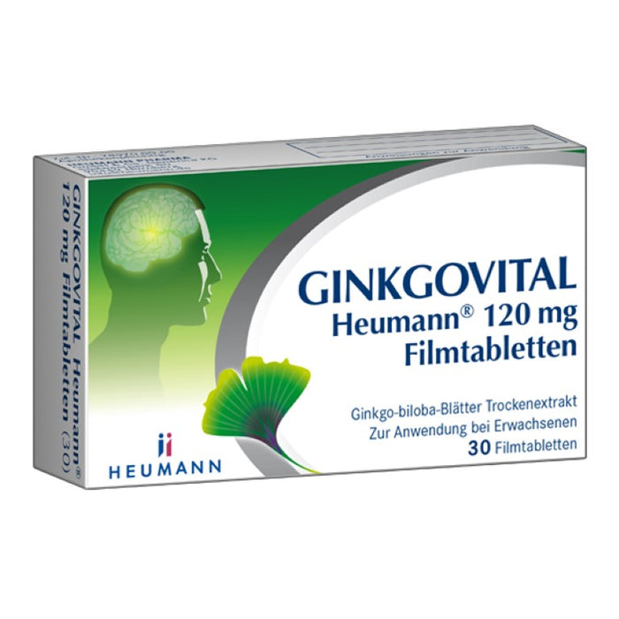 GINKGOVITAL Heumann® 120 mg Filmtabletten, 30 St. Tabletten