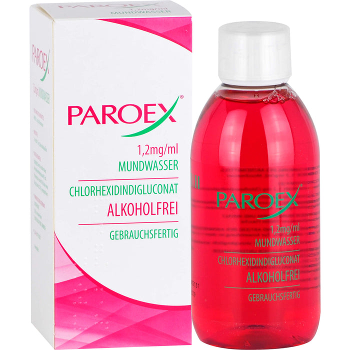 PAROEX Mundwasser bei Infektionen der Mundschleimhaut, 300 ml Lösung