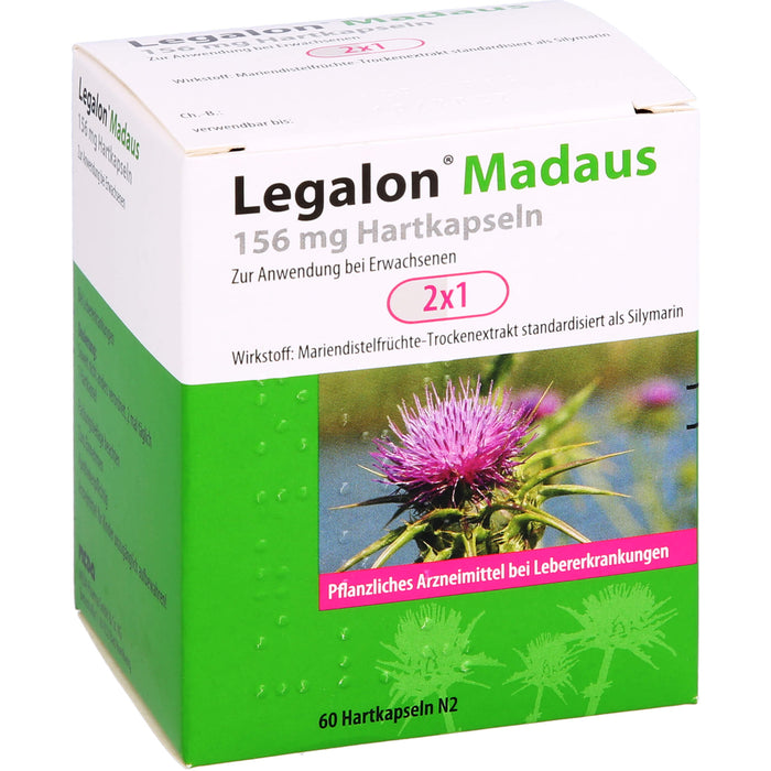 Legalon Madaus 156 mg Hartkapseln bei Lebererkrankungen, 60 St. Kapseln