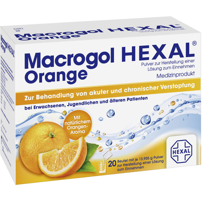 Macrogol HEXAL Orange, 20 St. Beutel