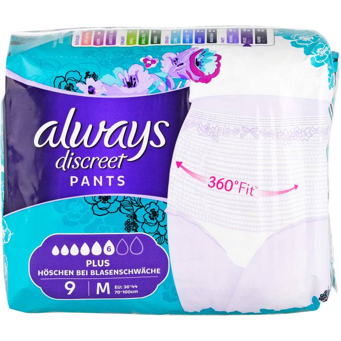 always Discreet Inkontinenz Pants Plus M, 9 St. Packung