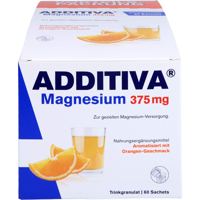 ADDITIVA Magnesium 375mg Sachets, 60 St. Pulver