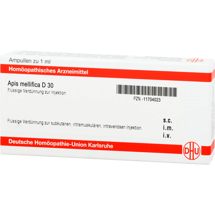 DHU Apis mellifica D30 Ampullen, 8 St. Ampullen