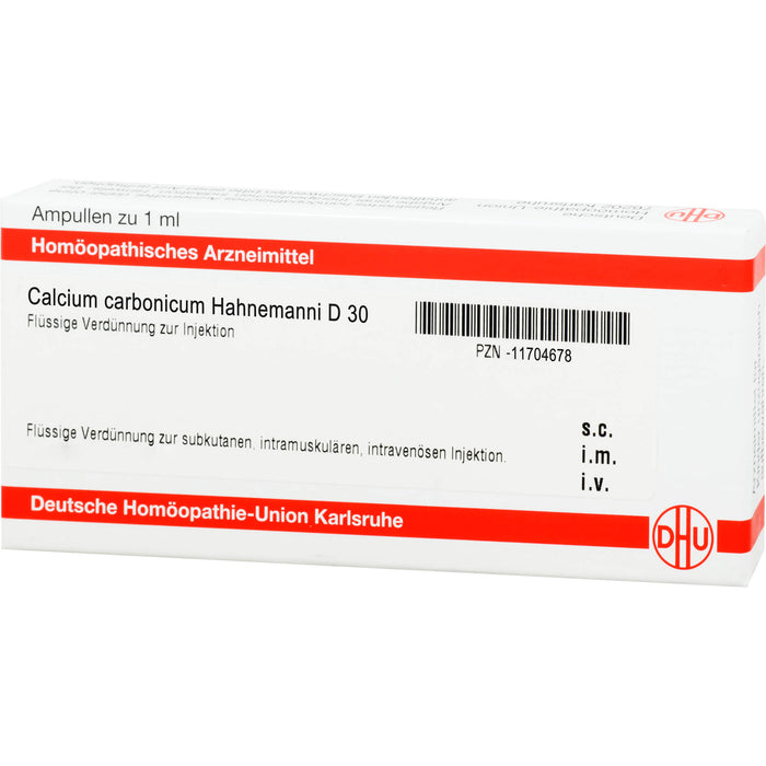 Calcium carbonicum D30 DHU Ampullen Hahnemanni, 8 St. Ampullen