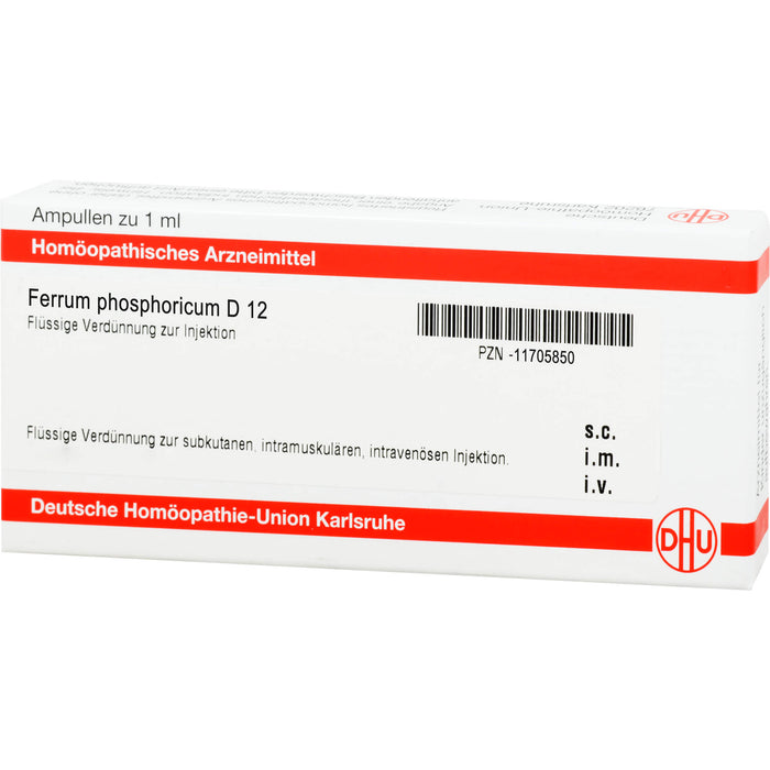 Ferrum phosphoricum D12 DHU Ampullen, 8 St. Ampullen