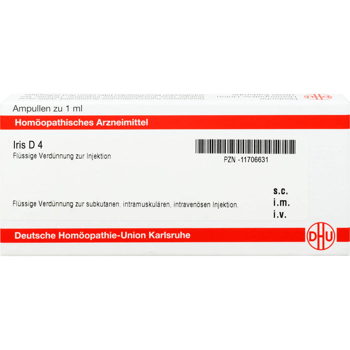 DHU Iris D4 Ampullen, 8 St. Ampullen