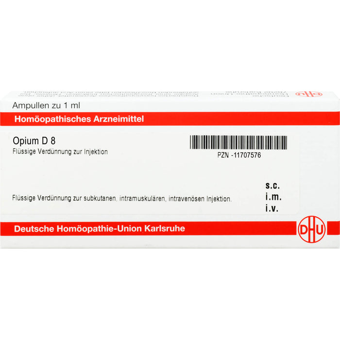 DHU Opium D8 Ampullen, 8 St. Ampullen