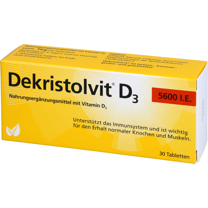 Dekristolvit D3 5600 I.E. Tabletten, 30 St. Tabletten