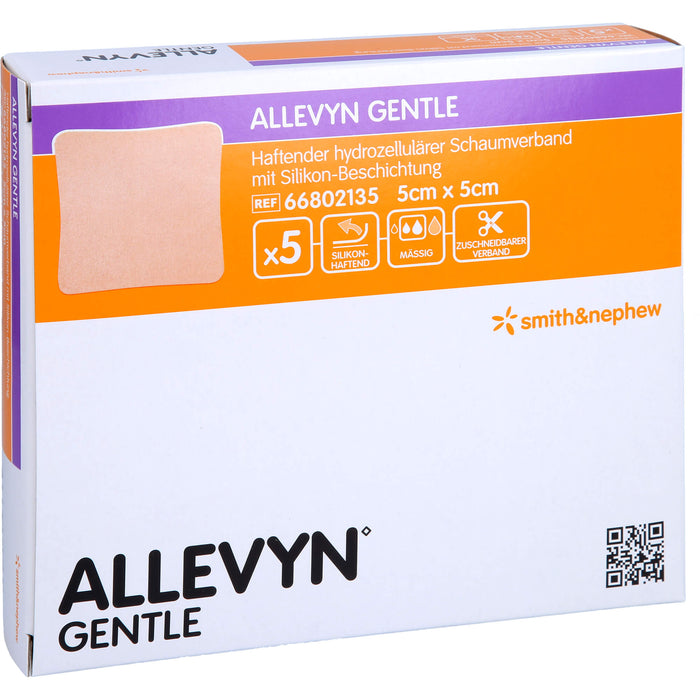 Allevyn Gentle 5x5 Schaumv, 5 St VER