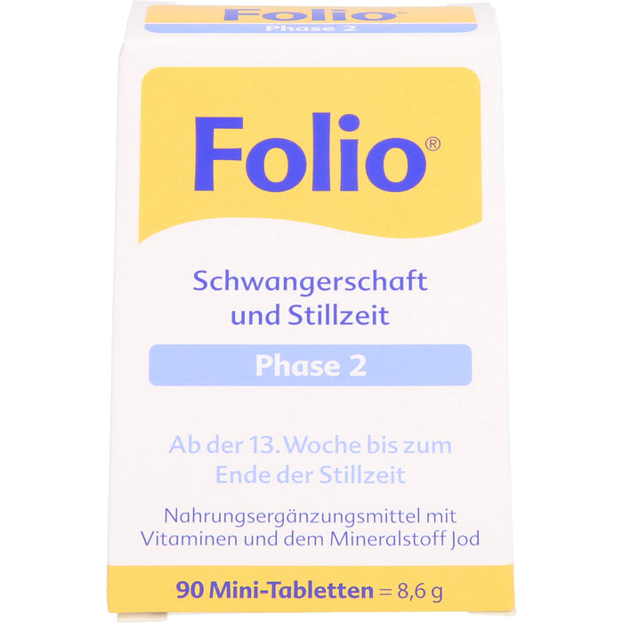 Folio Schwangerschaft und Stillzeit Phase 2 Mini-Tabletten, 90 St. Tabletten