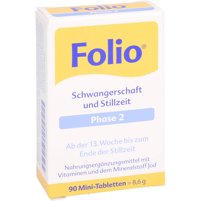 Folio Schwangerschaft und Stillzeit Phase 2 Mini-Tabletten, 90 St. Tabletten