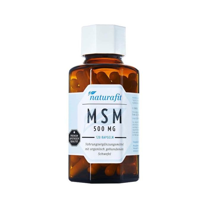 naturafit MSM 500 mg Kapseln, 120 St. Kapseln