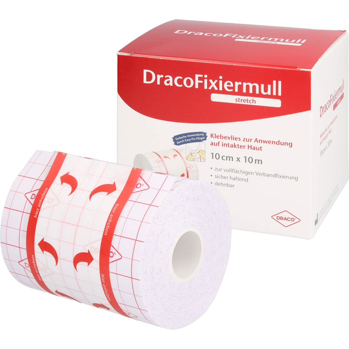 DracoFixiermull stretch 10cm x 10m, 1 St PFL