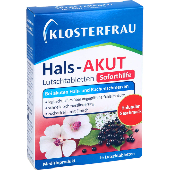 Klosterfrau Hals-AKUT Lutschtabletten, 16 St. Tabletten