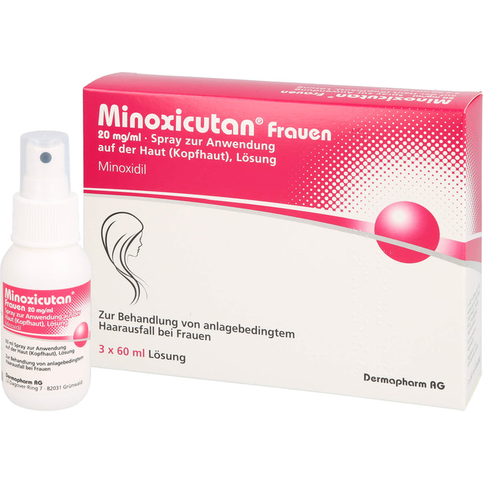 Minoxicutan Frauen 20 mg/ml Spray zur Anwendung auf der Haut, 180 ml Lösung