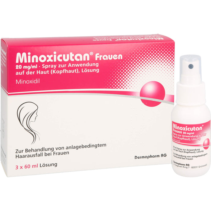 Minoxicutan Frauen 20 mg/ml Spray zur Anwendung auf der Haut, 180 ml Lösung