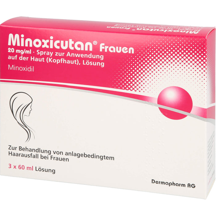 Minoxicutan Frauen 20 mg/ml Spray zur Anwendung auf der Haut, 180 ml Lösung