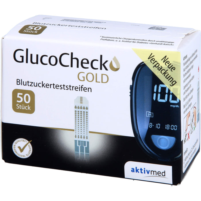 Gluco Check Gold Art. Medic. Teststreifen, 50 St TTR