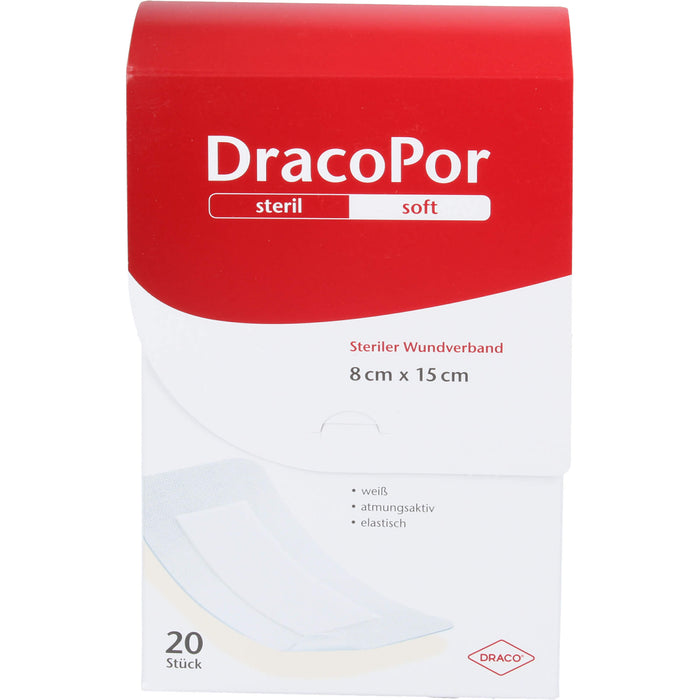 DRACOPOR Wundverband 8x15 cm steril, 20 St. Pflaster