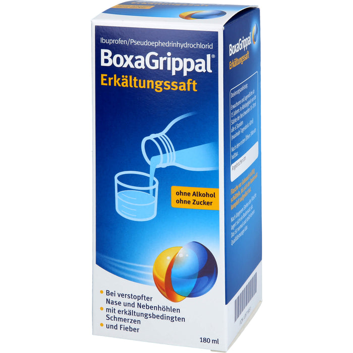 BoxaGrippal Erkältungssaft, 180 ml Lösung