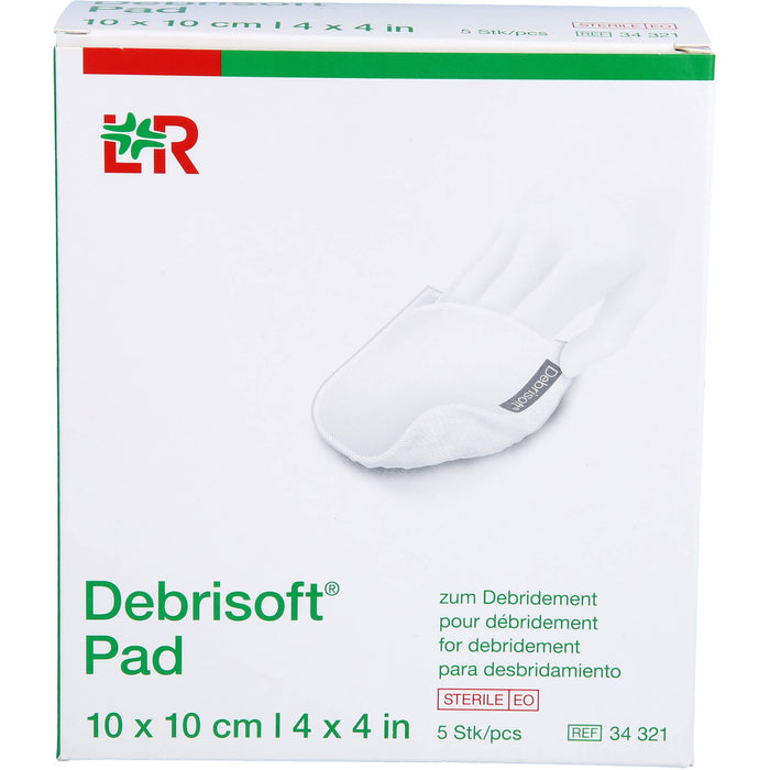 Debrisoft Pad 10x10 cm steril, 5 St KOM