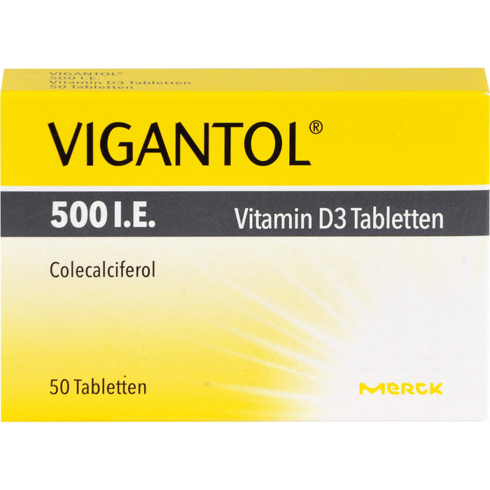 VIGANTOL 500 I.E. Vitamin D3 Tabletten, 50 St. Tabletten