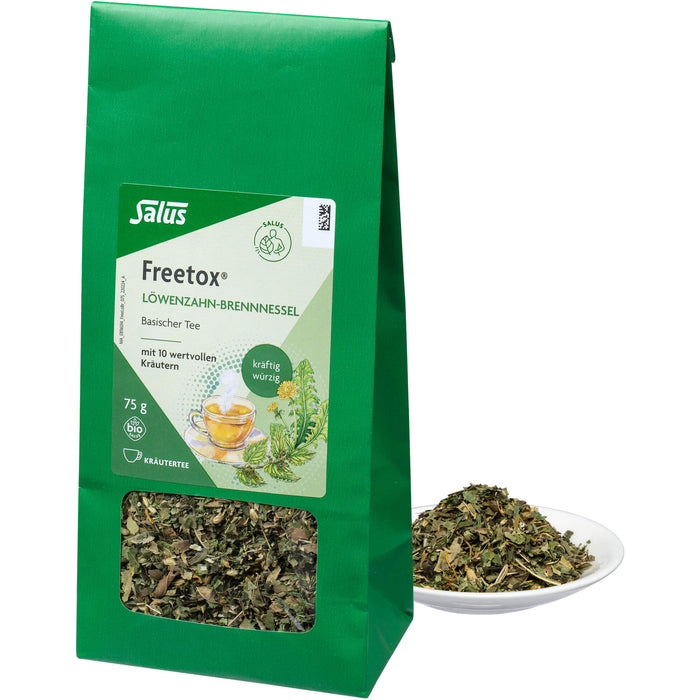 Salus Freetox Löwenzahn-Brennnessel basischer Kräutertee, 75 g Tee