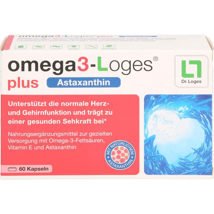 omega3-Loges plus Astaxanthin Kapseln, 60 St. Kapseln