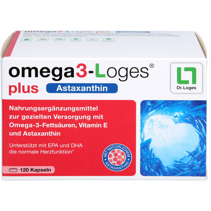 omega3-Loges plus Astaxanthin Kapseln, 120 St. Kapseln