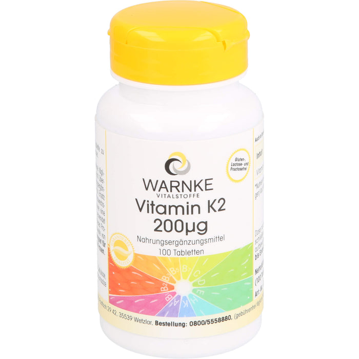 WARNKE Vitamin K2 200 µg Tabletten, 100 St. Tabletten