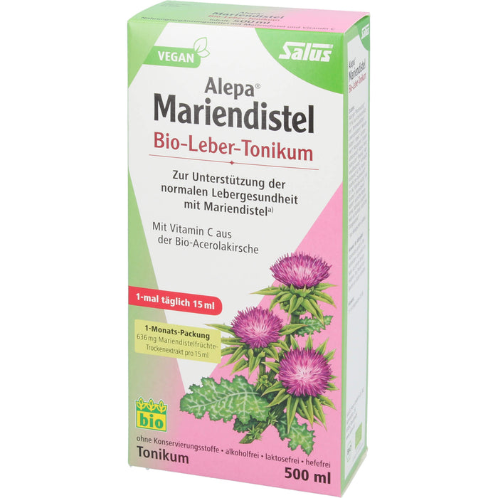 Salus Alepa Mariendistel Bio-Leber-Tonikum, 500 ml Lösung