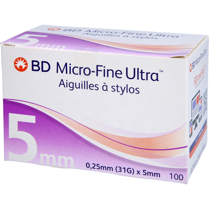 BD Micro-Fine Ultra Pen-Nadeln 0,25x5 mm, 100 St KAN