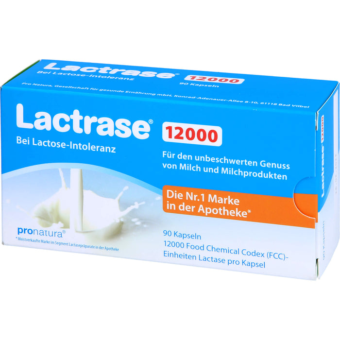 Lactrase 12000 bei Lactose-Intoleranz Kapseln, 90 St. Kapseln