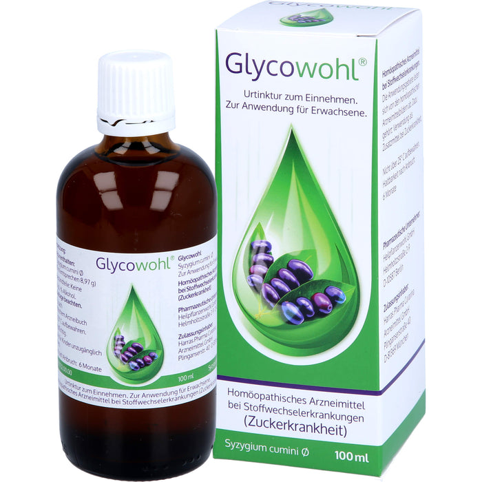 Glycowohl Urtinktur zum Einnehmen bei Stoffwechselerkrankungen, 100 ml Lösung