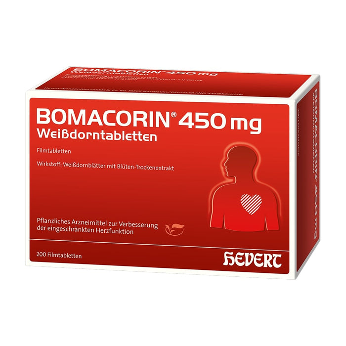 BOMACORIN 450 mg Weißdorntabletten, 200 St. Tabletten