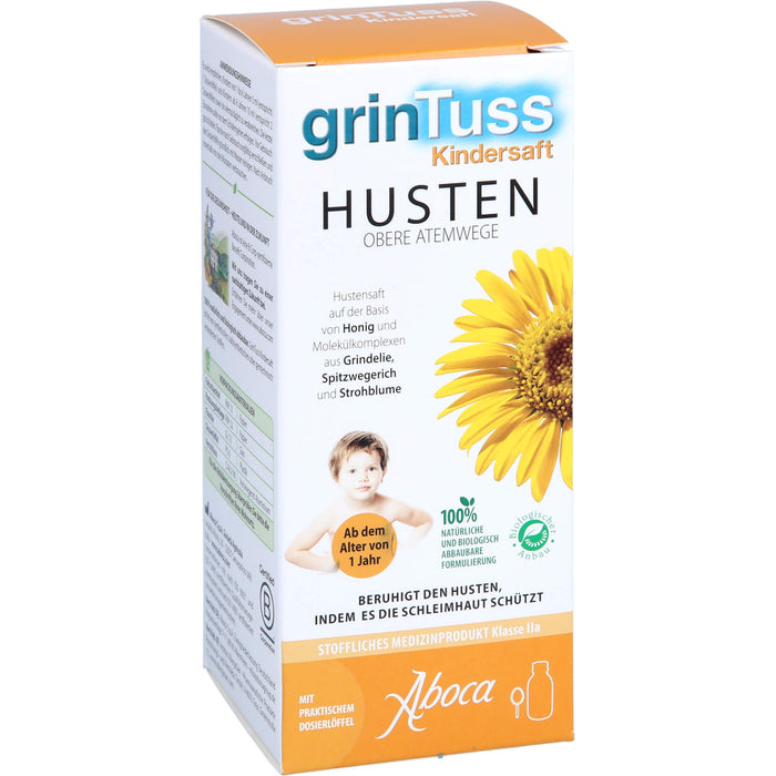 grinTuss Kindersaft beruhigt den Husten, 128 g Lösung