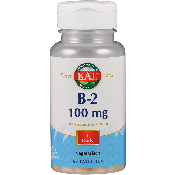 Vitamin B 2 Riboflavin 100 mg, 60 St TAB