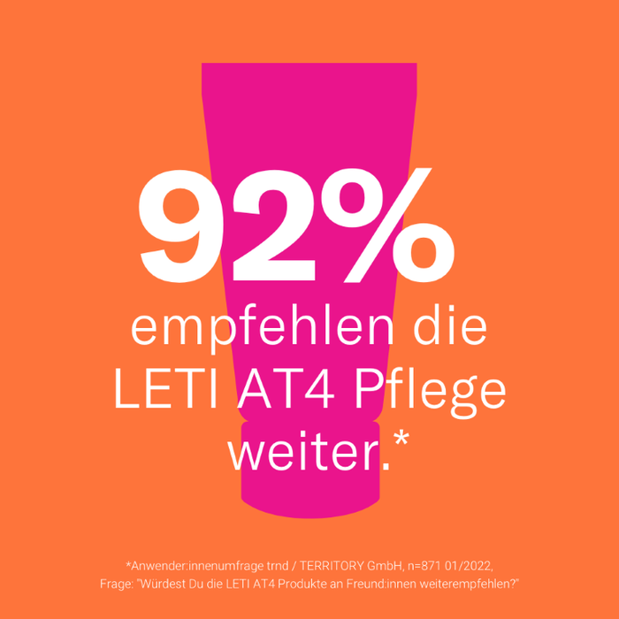 LETI AT4 Defense Gesichtscreme SPF 50+ - Wasserabweisende, hautschützende Gesichtspflege mit hohem Sonnenschutz (SPF 50+) bei trockener oder zu Neurodermitis neigender Haut, 50 ml Creme