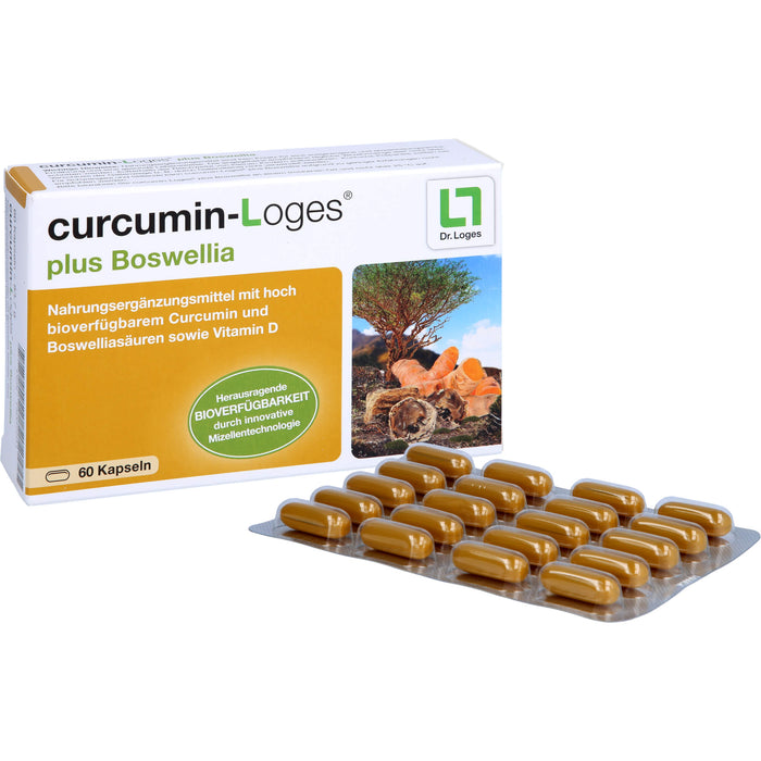 curcumin-Loges plus Boswellia Kapseln, 60 St., 60 St. Kapseln