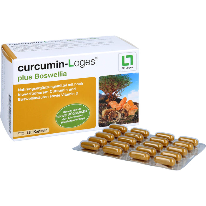 curcumin-Loges plus Boswellia Kapseln, 120 St., 120 St. Kapseln