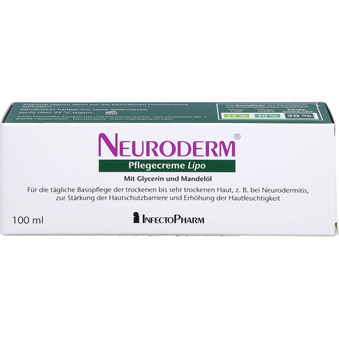 NEURODERM Pflegecreme Lipo, 100 ml Creme