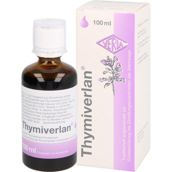 Thymiverlan, Flüssigkeit zum Einnehmen, 100 ml Lösung