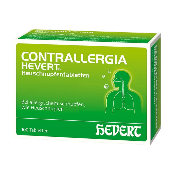 Contrallergia Hevert Heuschnupfentabletten bei allergisch bedingtem Schnupfen, 100 St. Tabletten