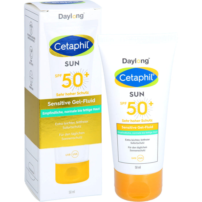 Cetaphil sun Daylong 50+ Sensitive Gel-Fluid Gesicht, 50 ml Gel