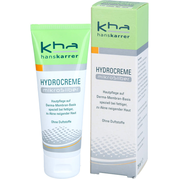 Hans Karrer Hydrocreme Mikrosilber bei normaler bis fettiger Haut, 75 ml Creme