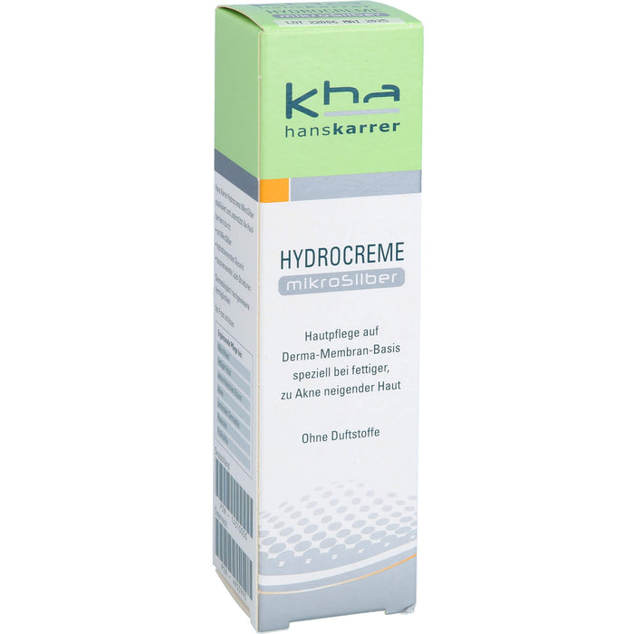 Hans Karrer Hydrocreme Mikrosilber bei normaler bis fettiger Haut, 75 ml Creme