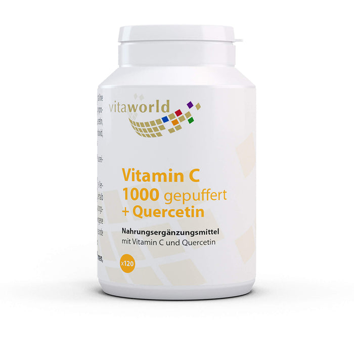 Vitaworld Vitamin C 1000 gepuffert + Quercetin Tabletten, 120 St. Tabletten